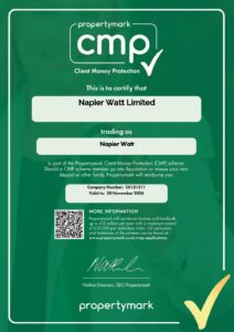 Napier Watt CMP Certificate