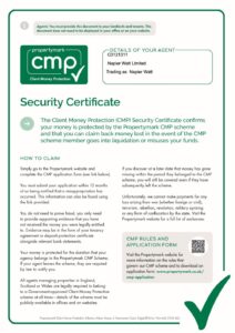 Napier Watt CMP Security Certificate